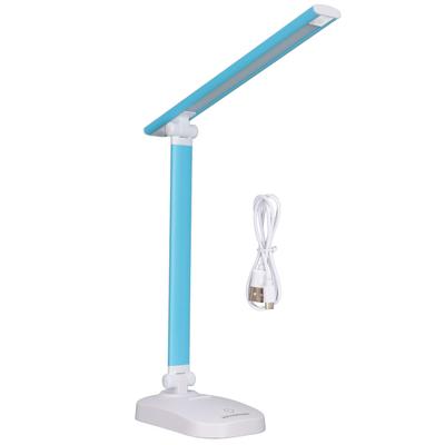 מנורת שולחן LED טעינת USB LED אור לבן חם שלושה מצבים בהירות מתכווננת מתג מגע