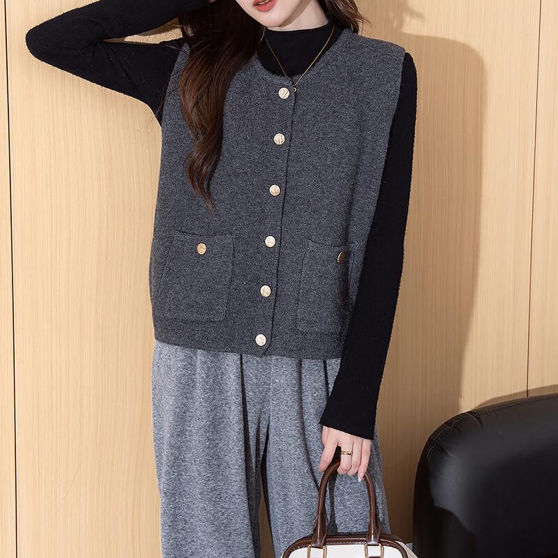 TonLion 2025 Autumn/Winter Women's Knit Vest Top