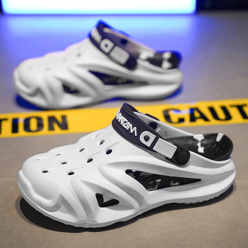 Fashion Men's Summer Shoes Plus Size Shose Boty Panske Home Slippers Men Luxury Designer Sandals Heels Air Cushion Tennis Chossure 2024