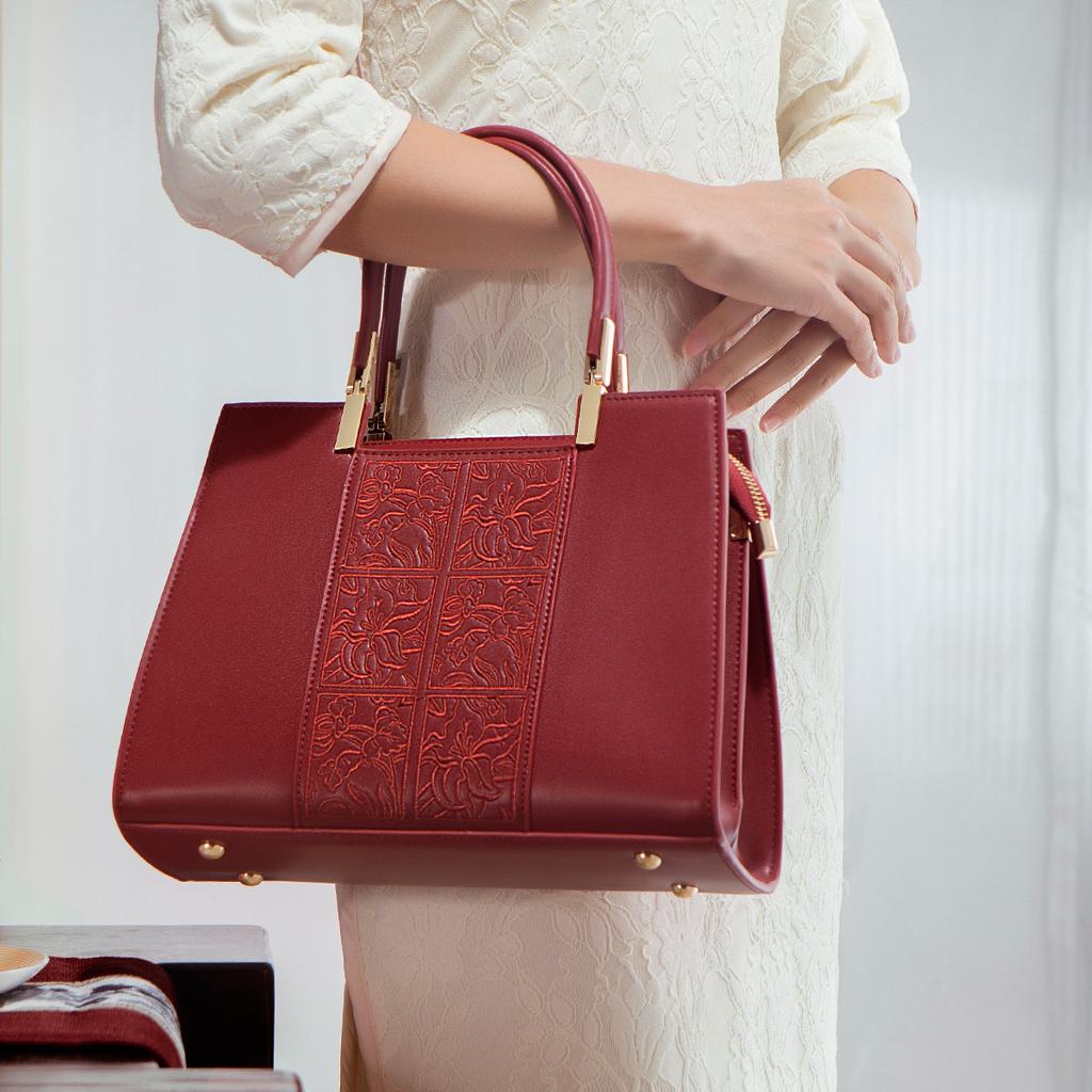 Mother'S Day Send Mom Wedding Bag Bridal Bag High-End Atmospheric Red Medium And Niche Women'S Bag Handbag