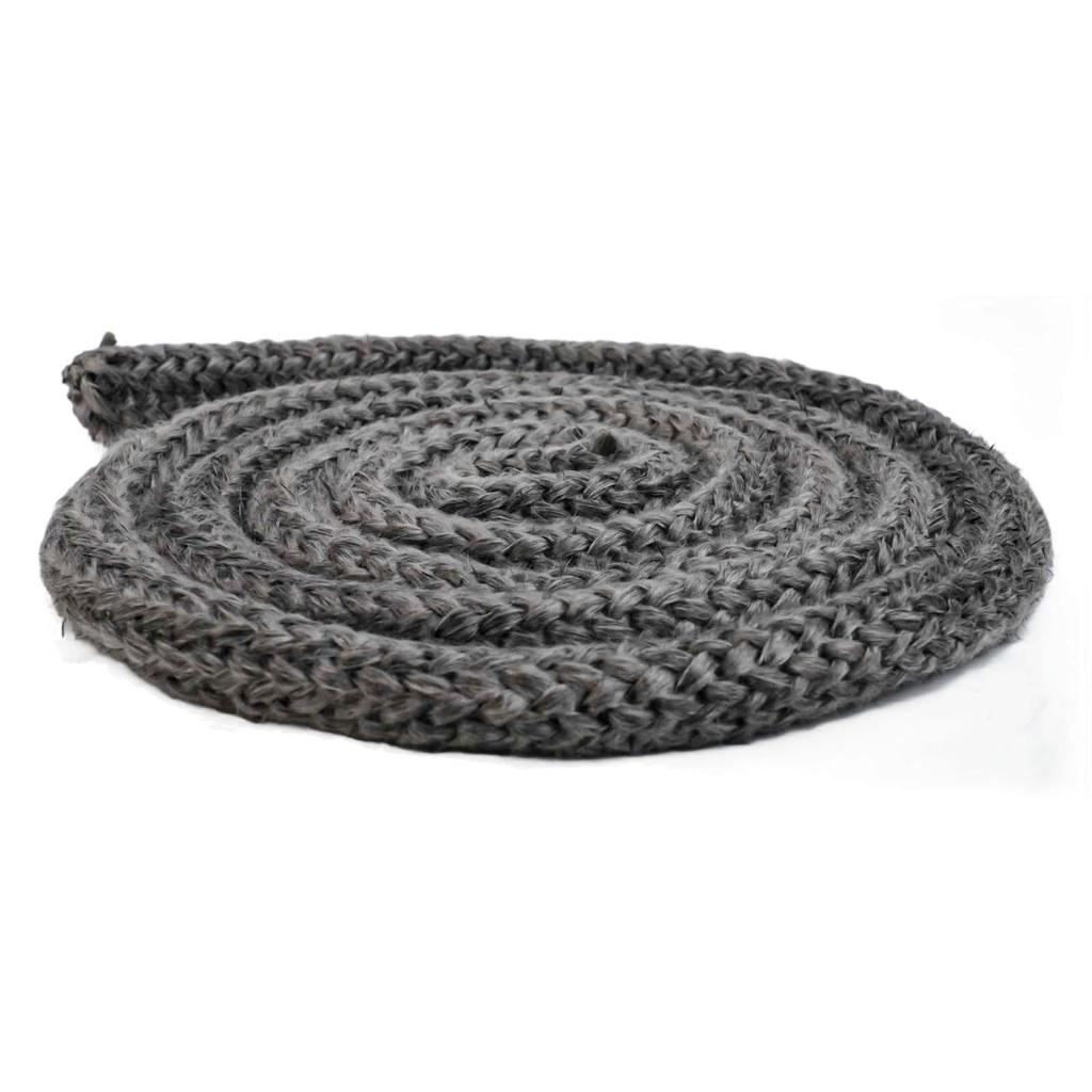 Black Wood Burner Gasket Fiberglass Rope Good Sealing Performance Maintain Burn Efficiency Practical To Use For Pellet Burners