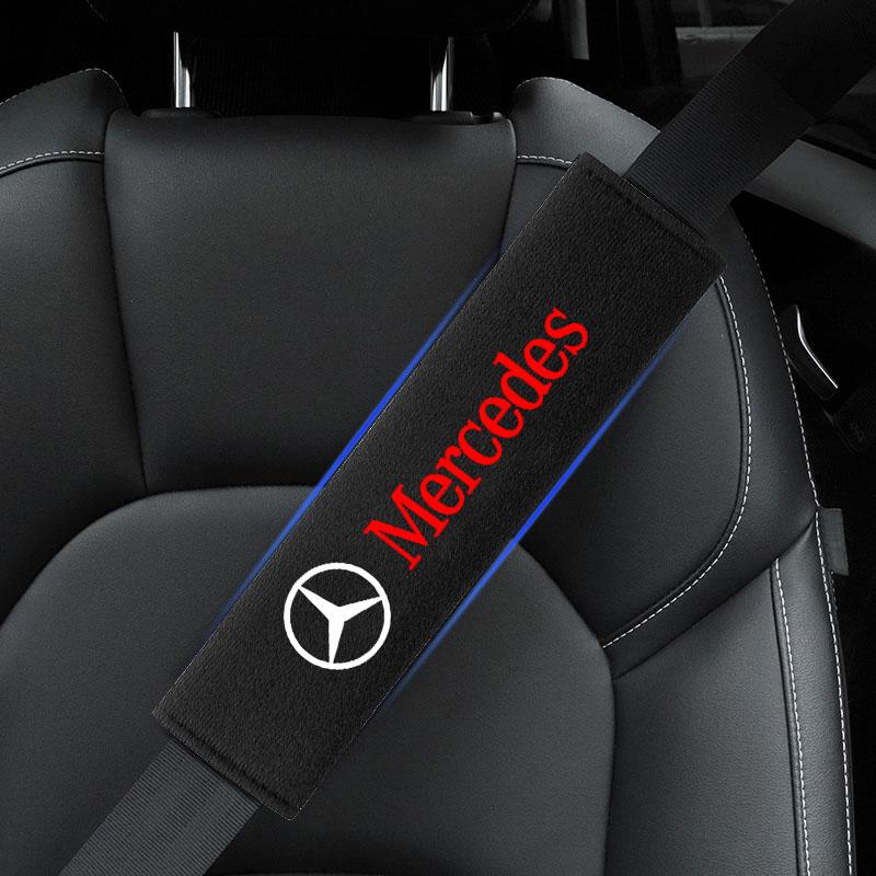 2 ks Chránič ramenního pásu autosedačky Podložka Ochranný kryt Auto Příslušenství Pro Mercedes-Benz CLS GLC GLK W211 W221 W220 W163 W164 W203 W204 Třída A B C E S SLK