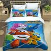 Cute Cartoon Super Wings Bedding Sets Exquisite Supplies Set Duvet Cover Bed Comforter Set Bedding Set Luxury Birthday Gift