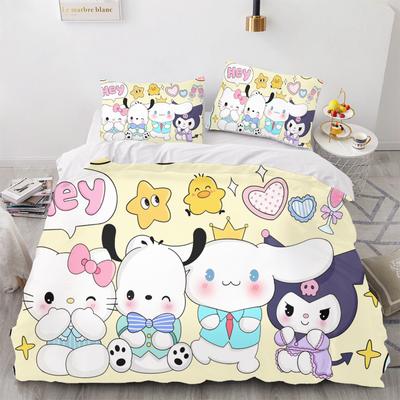 Hello Kitty Pochacco Duvet Cover Set Bedding Comforter Sets King Size Children'S Bedding Set 3-Piece Christmas Decorations