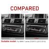 For BMW 1 2 Series F20 F21 F22 F23 Carbon fiber Car Control CD Panel Cover Trim Air conditioning Outlet Frame Decoration Sticker LNYCP1