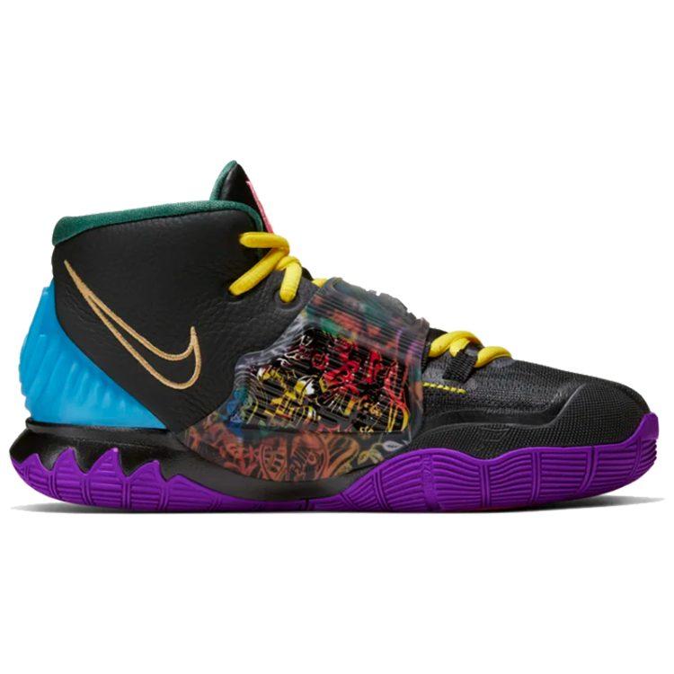 Nike Kyrie 6 Irving 6 CNY Çin Yılı Orta Yüksek Bilekli Basketbol Ayakkabıları Mavi Mor Unisex CQ5820-001