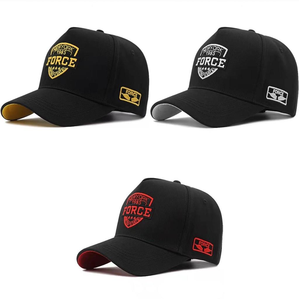 Embroidered Letter Force Baseball Cap Round Top Breathable Hat Adjustable Gift