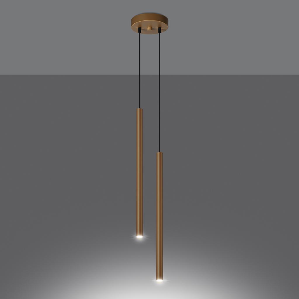 Lampa Wisząca Mossa 2 G9 Złoty Lumilo 13.147.05