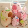 Snot Bear подлинная кукла Capibala плюшевая игрушка спортивная Capybara бейсбольная подвеска уродливая милая кукла защелкивающееся кольцо