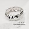 Interlocking Ring Open Bangle - European & American Light Luxury Design for Women