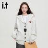 izzue Unisex Hooded Knitted Cardigan Sweater