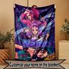 Personalizowany koc z nadrukiem Kpop Demon Hunter, Dekoracja domu, Sypialnia, Sofa, Kemping, Kanapa, Prezenty na urodziny Boże Narodzenie
