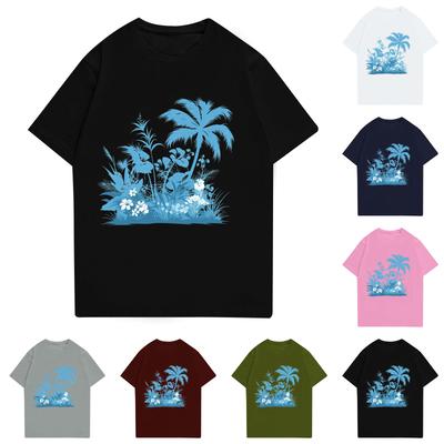 Men's Stand Collar Short Sleeve Shirt Loose Leisure Holiday Shirt Man