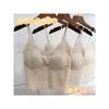Women French Style Sexy Lace Beautiful Back Padded Wire Free Bra