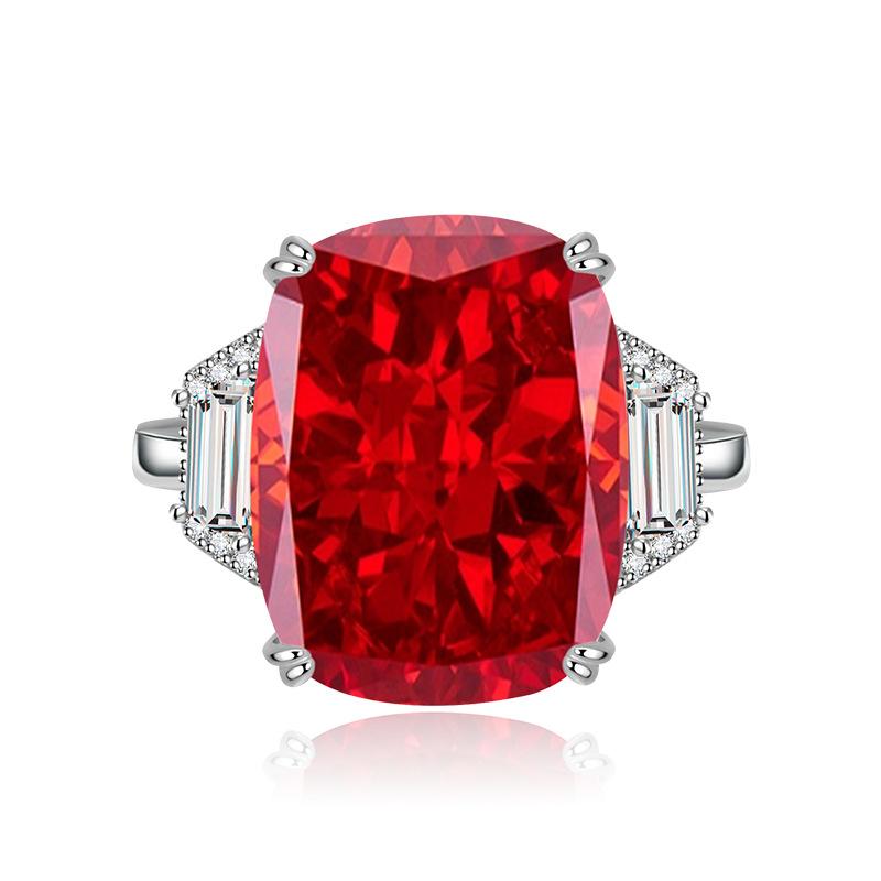 Women's Light Luxury Design Elegant Inlaid Zircon Geometric Ring Fashionable And Versatile Niche Design Sense Ring