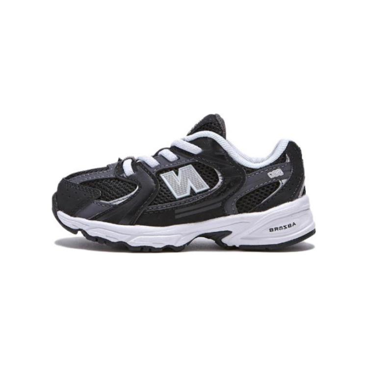 New Balance NB 530 Comfortable Versatile Shock Absorbing Breathable Low Top Walking Shoes Baby Shoes Black IZ530CC