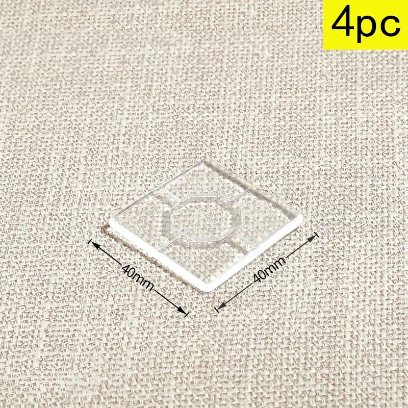 Anti Slip 4Pc Transparent Silicone Furniture Foot Mat Table Sofa Foot PU Adhesive Patch Anti-collision Bed Leg Mute Non-slip Mat
