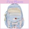 Nylon School Backpack For Girls And Boys With Breathable Straps And Large Capacity For High School Students