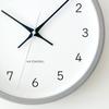 KATOMOKU Muku Clock 13 Gray Wall Continuous Second Diameter km-104GRRC Clock, Hand, 30.0cm (Radio-controlled)