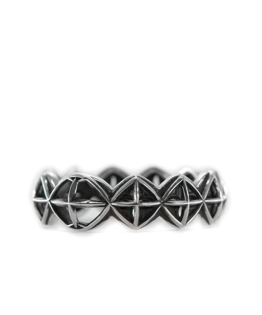 Vivus Gotica Edge Antique Silver Ring