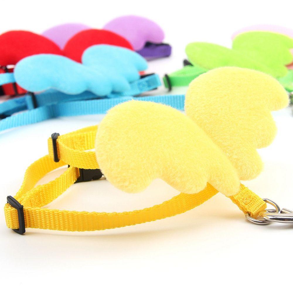 Kitten Adjustable Outdoor Walking Animal  Accessories Angel Wing Pet Harness Cat Puppy Leash Set Puppy Collars Dogs Leads Rope