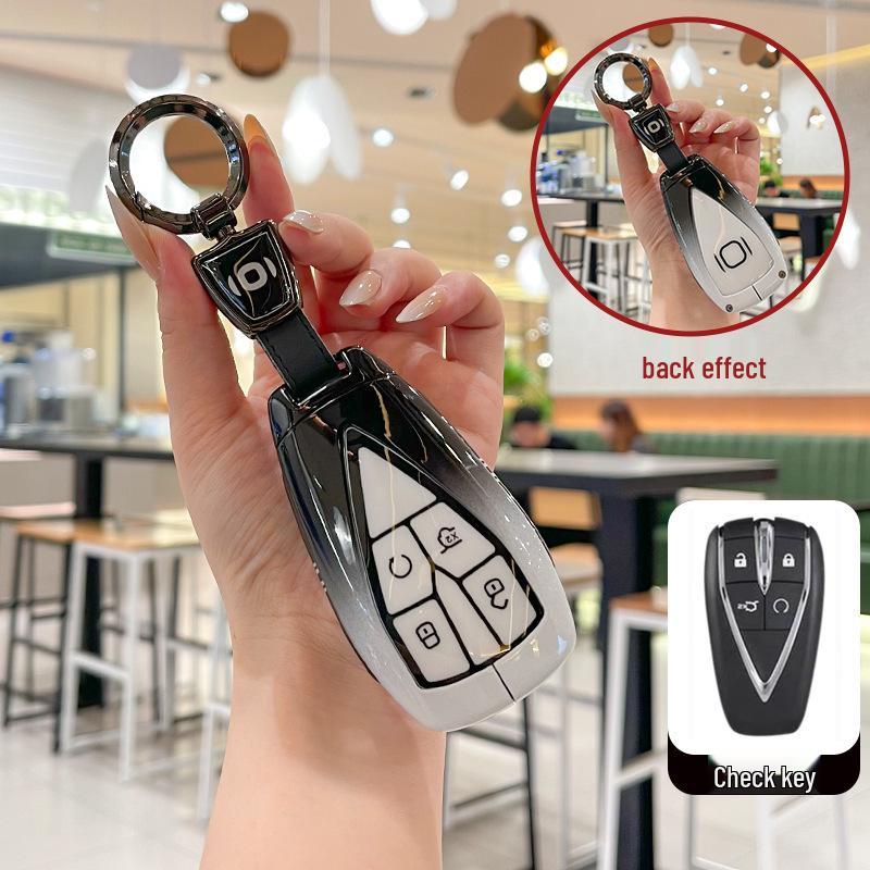 Fits 2025 Changan Qiyuan A07, A06 New Energy, and A05 models — Metal Remote Key Cover with Buckle