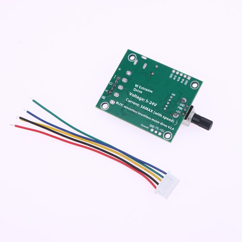 1 Set 24V 75W ESC Geschwindigkeitsregler Modul Dreiphasen DC Bürstenloser Motor Treiberplatine Für Festplattenlüftermotorsteuerung
