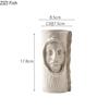Art Nordique Vase Facial en Céramique Créatif Ustensiles d'Arrangement de Fleurs Sèches Décorations de Salon Table à Manger Art Décoration Intérieure