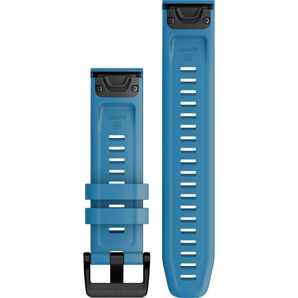 Garmin QuickFit 22 watch strap silicone blue