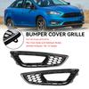 2PCS Front Bumper Fog Light Lamp Cover Bezel Grille Fit Ford Focus 2015-2018