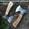 New Multi-functional Small Cyclone Forged Durable Firewood Splitting Camping Portable Forged Track Woodworking Axe Tool