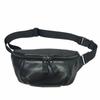 Genuine Leather Men'S And Women'S Fanny Packs, Cowhide Shoulder Messenger Bags, Black Fanny Packs, Genuine Leather Bags.