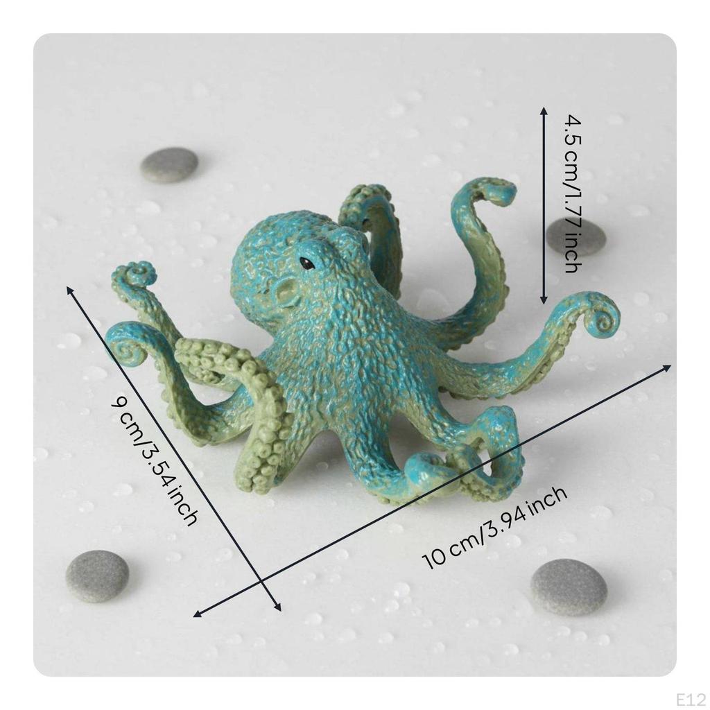 Cephalopod Figurine Lifelike Details Realistic Toy Educational Marine Animal Model for