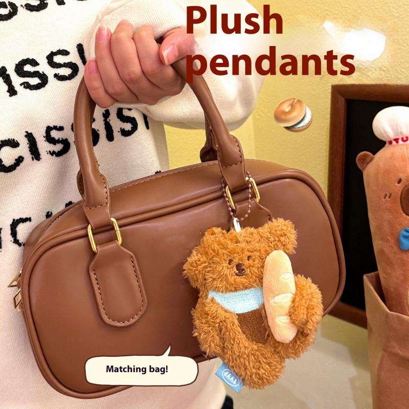 Kawaii Cartoon Plush Animal Doll Pendant Keychain Backpack Hangings Pendant Decoration Cartoon Plush Stuffed Doll Toy Gift
