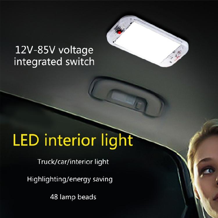 Universal Car Interior Light 48LED Reading Light Night Light Indoor Ceiling Lamp