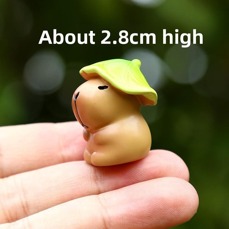 Capybara Toy Mini Figurine Resin Creative Relaxing Desktop Decor For Kids