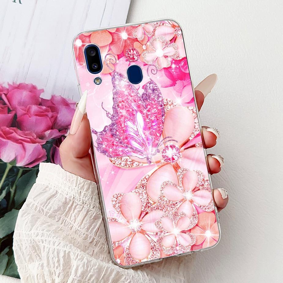For Samsung Galaxy A10 A20 A30 Case A105F A205F A305F Cute Fashion Painted Cover Soft Silicone Case For Samsung A20 A 10 30 Bags