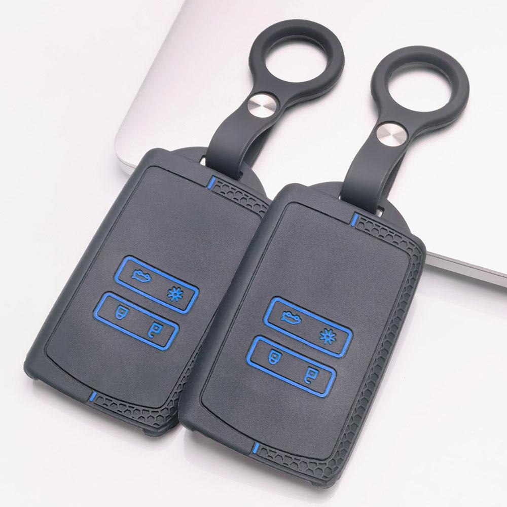 Housse de clé pour Renault Koleos Kadjar Megane Talisman Espace Scenic Grand avec porte-clés Protection anti-rayures antichoc