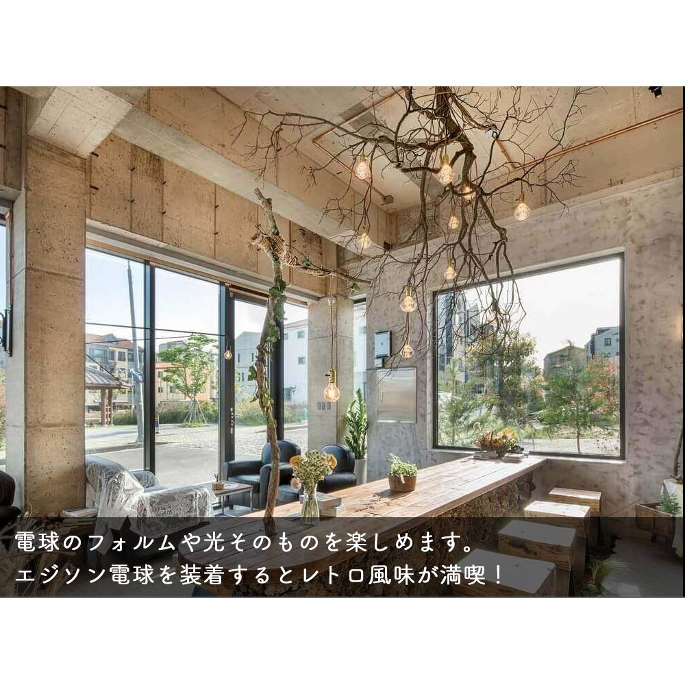 Kyodo Lighting Single Pendant Light, E26 Bulb Socket with Switch (GT-GD-C1), Hanging Light, LED Bulb Compatible, Socket Lighting, Electric Socket,