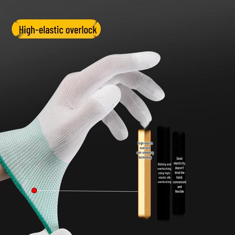 Fei Er Thin PU Coated Nylon Work Gloves