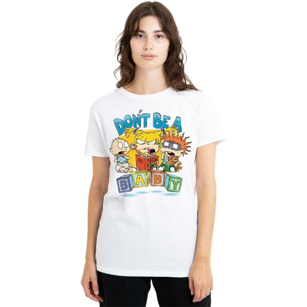 Rugrats Women's Don't Be A Baby Blocks Ladies T-Shirt