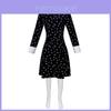 Wednesday Addams Cosplay Kleid Aus Polyesterstoff Für Anime Gaming Kostüme