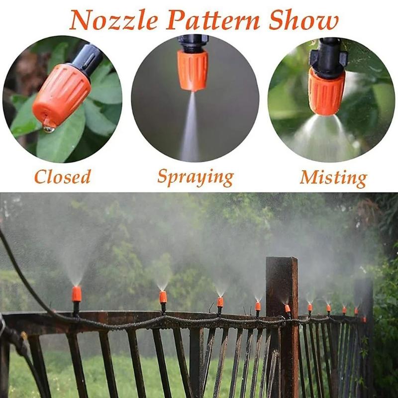 Adjustable Angled Garden Sprinkler Set Drip Irrigation System Heat Resistant For Efficient Watering In Yard And Lawns