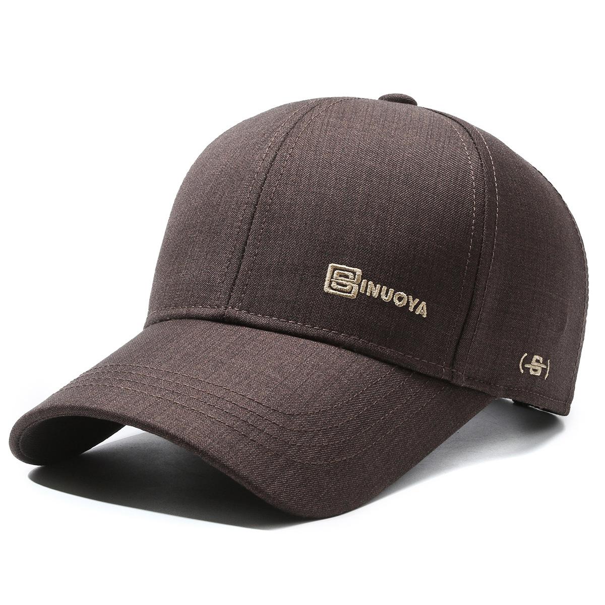 

New Spring/Summer Men s Baseball Cap: Sun Protection, Breathable, Ideal for Outdoor Activities – A Stylish and Versatile Choice колір темно кави