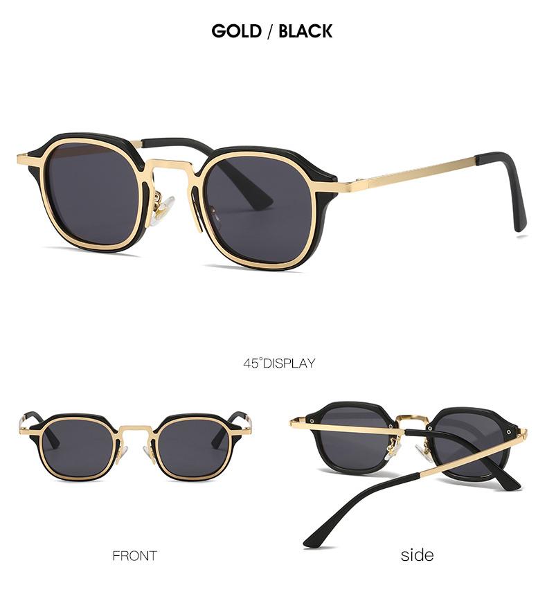 Fashion Personalized Metal Leg Design Retro Ocean Film Men'S Outdoor Driving Glasses Classic Round Women Sunglasses Shades Uv400