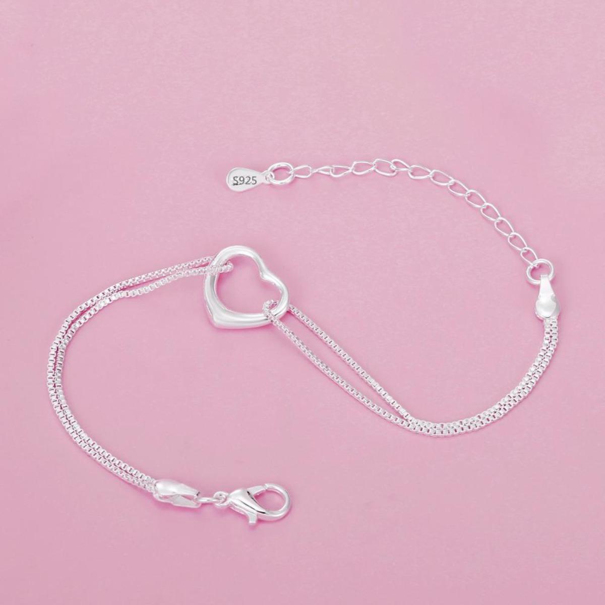 

Модный 925 посеребренный браслет для влюбленных пар и девушек, ювелирные изделия