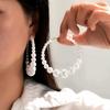 1 Pair Elegant Imitation Pearl Hoop Earrings For Women Simple White Color Circle Hoop Earrings Trendy Wedding Party Jewelry 2026