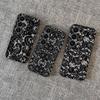 Black Lace Pattern Personalized Mobile Phone Case For Samsung S 24 Fe 25 Ultra Plus 20 Lite 21 30 22 23 24 22 Ultra 5G Fundas