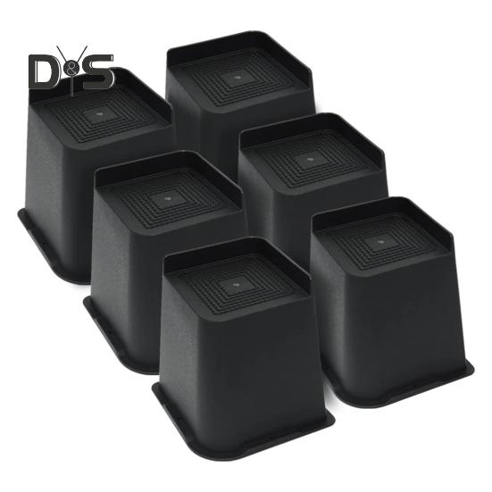 4ks 5/6-palcový zvedák na nábytek, těžká podpěra postele, podpora až 6000 liber, protiskluzová podpěra pro stůl, gauč, židli, pohovku, skříň, zvedák nohou