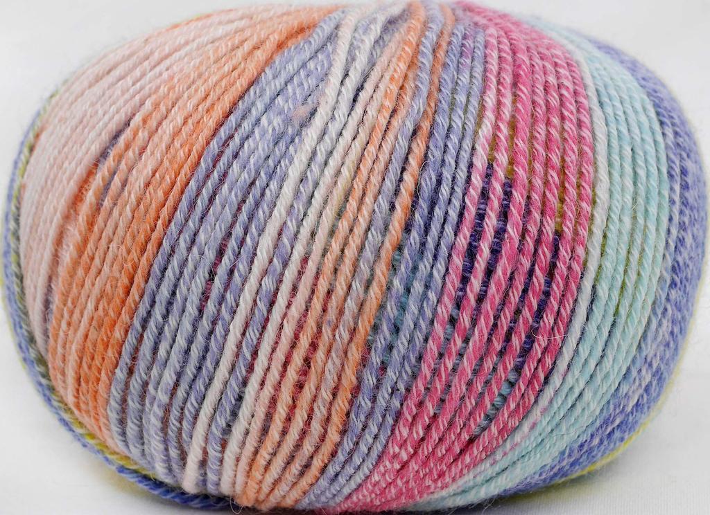 NASKA Hand Knife Mela Yarn Medium Thick Type Orange 50g 150m 10 balls set col.708 approx. F-10